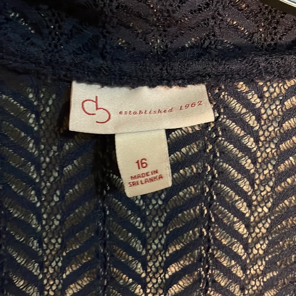 D B Established 1962 Blue Floral Dress 2 piece size 16 - Picture 11 of 12